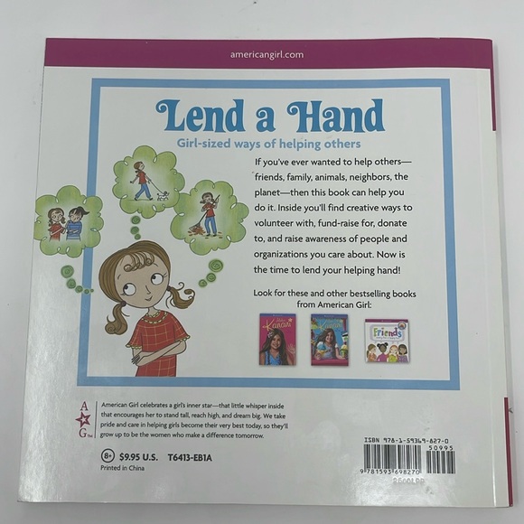 3/$15 AMERICAN GIRL: Lend a Hand: Girl-sized ways of helping others book - Picture 2 of 7